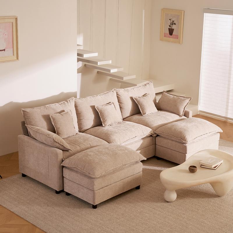 U-Shaped Modular Cloud Sofa